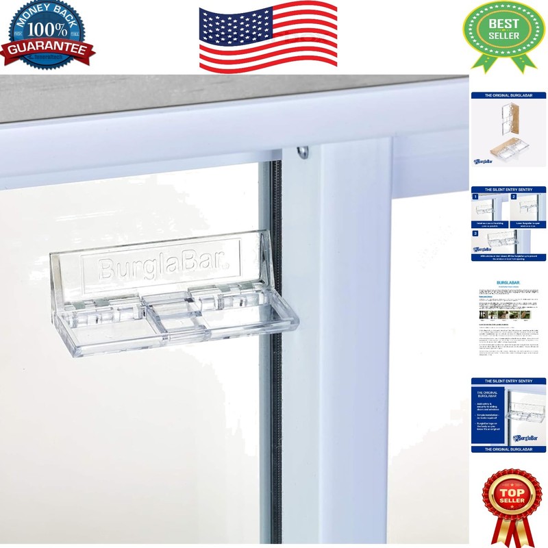 2-Pack Child Proof Sliding Door Locks with Key Unlock for Enhanced Security
