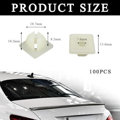 100 PCS Screw Insert, Sturdy Screw Retainer for Mounting License Color: 100PCS gallery