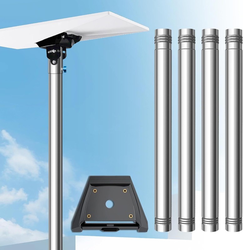 Starlink Gen3 Pole Mount Kit, Starlink RV Mount, 7ft Starlink Ground Pole Mount