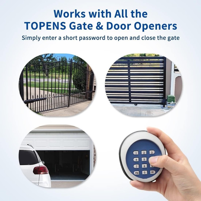 User-Friendly Keyless Entry Pad for Gates - Secure Remote Access - 3.6"L x 3.1"W gallery