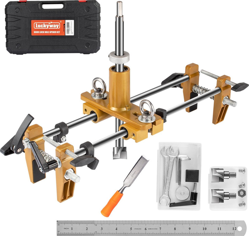 Door Lock Installation Kit Mortising Machine Mortise Jig Door Lock Hole Opener K