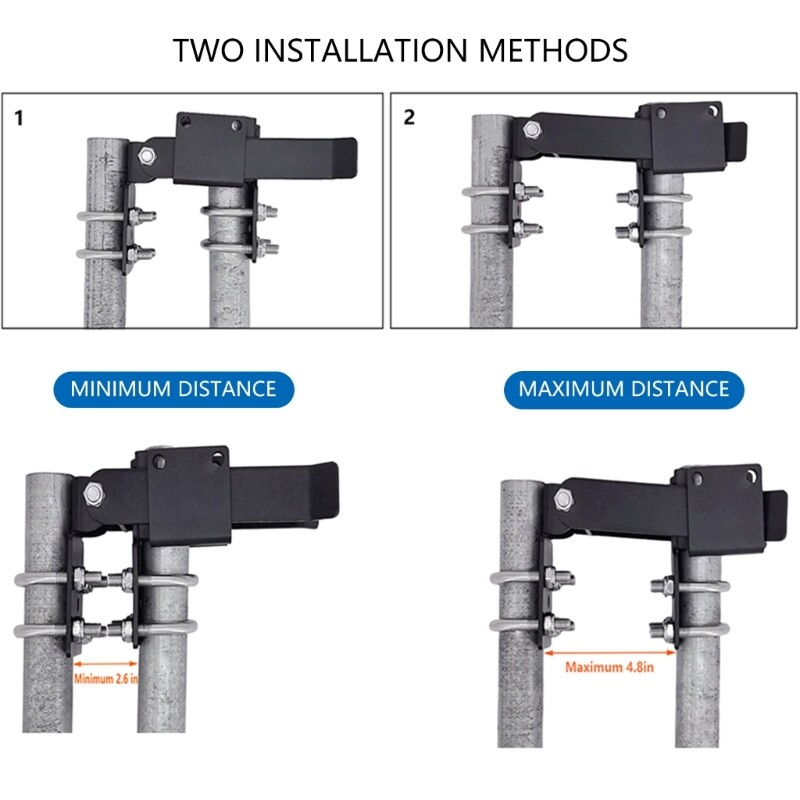 Chain Link Double Gate Latches Strong Arm Designs Steel Latches for 1.375in gallery