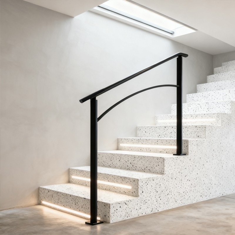for Outdoor 1-3 Steps Handrails Deck Stair Railing Indoor Hand Rails