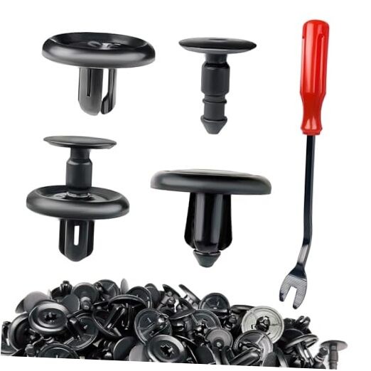 50 Pcs Engine Under Cover Push-Type Retainer Clips, Bumper Clips, Fender Liner