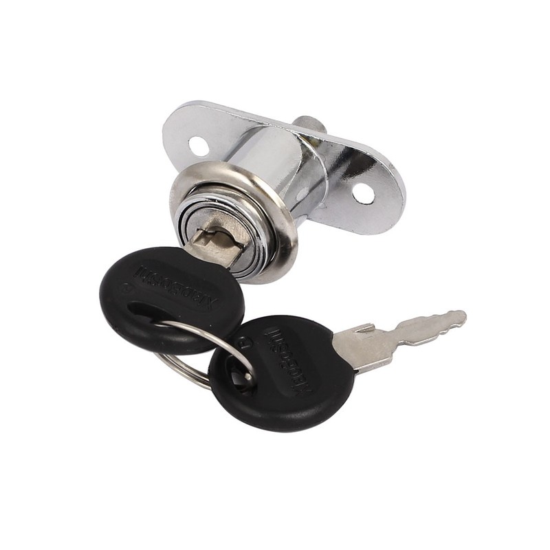 Cabinet Cupboard Sliding Door Keyed Different Security Lock 19mm x 24mm Cylinder gallery