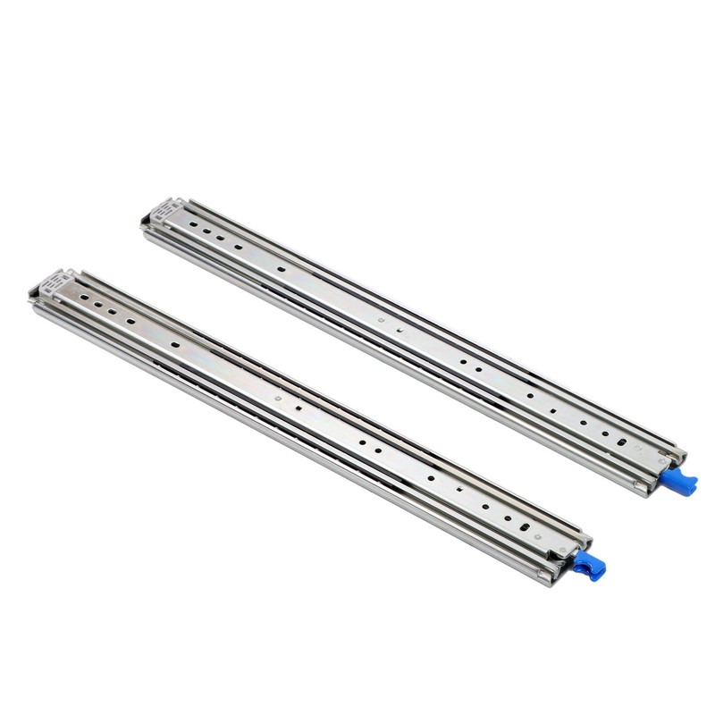 1 Pair Locking Drawer Slides 26 Inch Lock & Full Extension 500 lbs Load Capacity