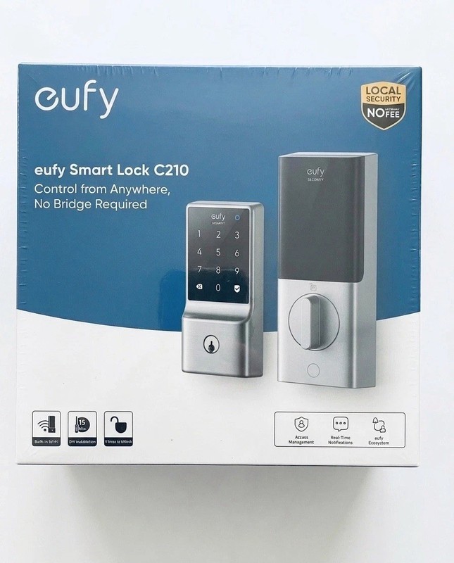 Eufy Smart Lock KeyLess TouchEntryDeadbolt C210/E110 WiFi App Control-NEW SEALED
