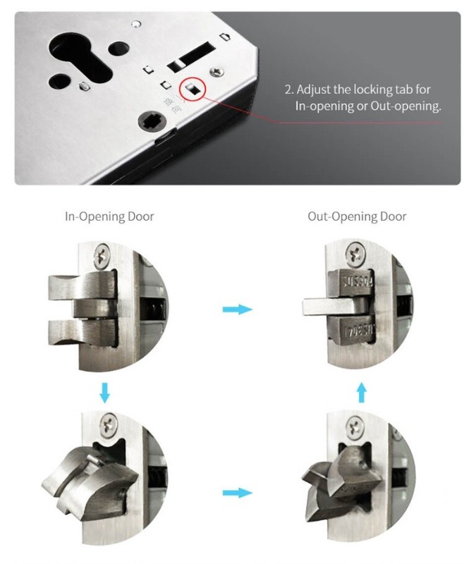 Electronic Smart Keyless Door Lock Code Keypad Security Entry w/5 RFID Card Tags gallery