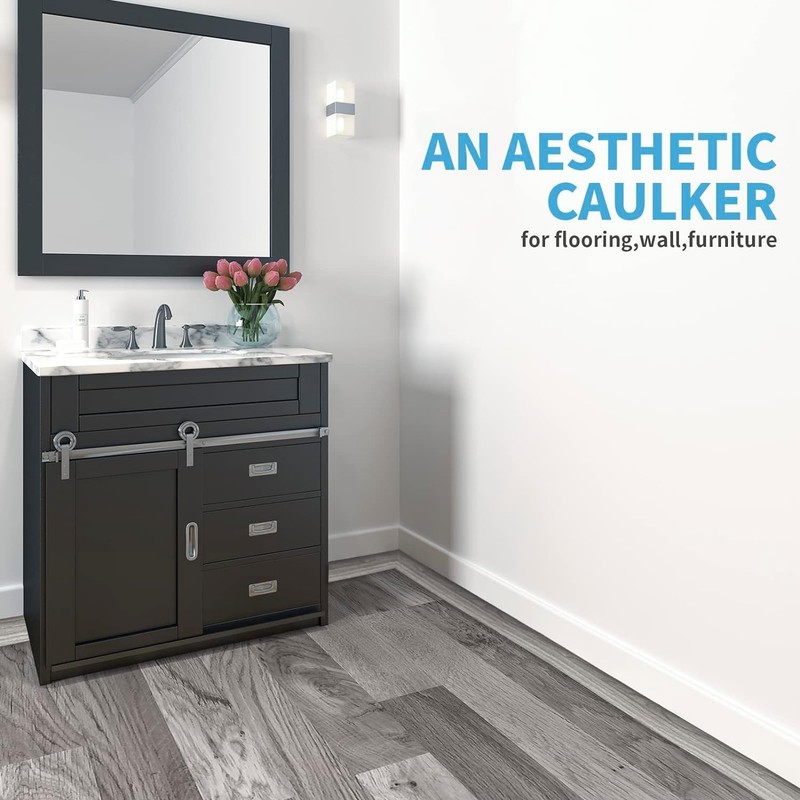4FT Gray Scratch-Resistant Self-Adhesive Floor Transition Strip - Easy Install gallery