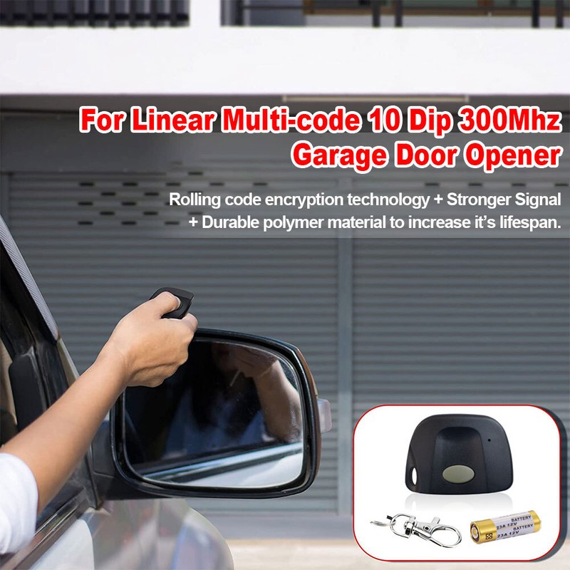 MultiCode 3060 Compatible Firefly 300MCD21K Keychain Remote 300MHz 10 Dip Switch gallery