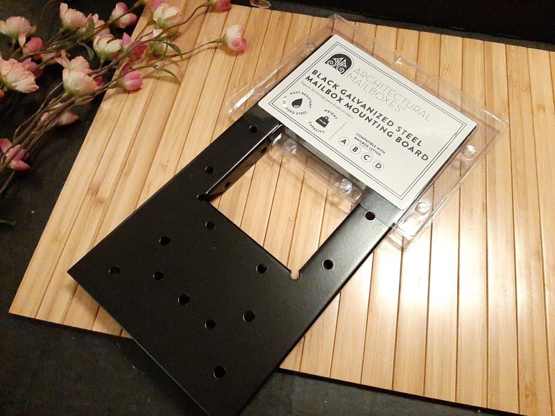 Architectural Mailboxes UMBS0B06AM Mounting Board, Steel Accessory, Black New