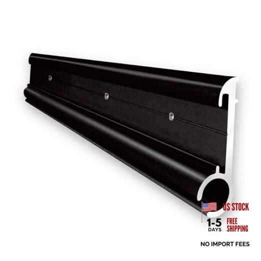 RV Awning Trim, Aluminum RV Insert Roof Trim, 51″ Length 8 Trim Pcs Black