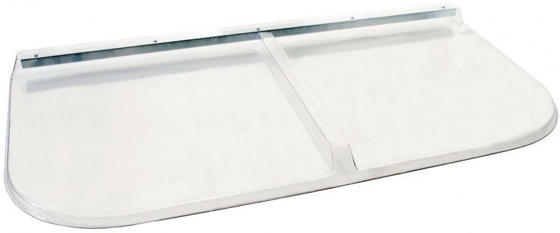 Window Well Cover 250 lb. Weight Capacity Clear Plastic Hardware 52 in. x 26 in.