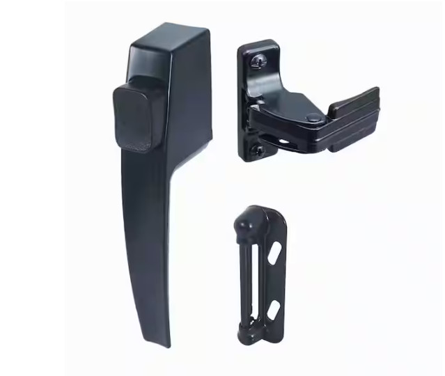 Prime-Line Push Button Screen or Storm Door Latch, Black