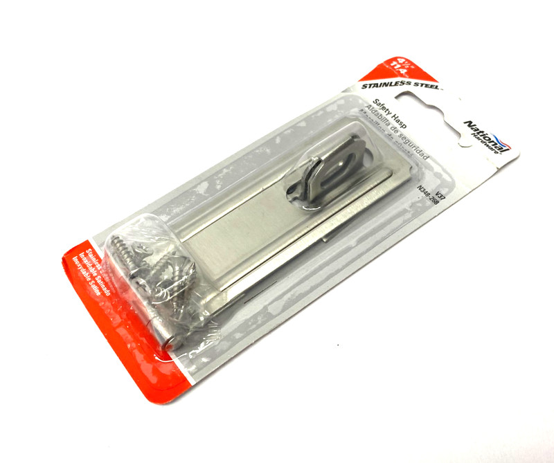 National Hardware N348-268 Stainless Steel Safety Hasp 4-1/2″