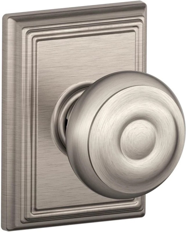 (Lot of 6)Schlage F10 GEO 619 ADD Georgian Door Knob Addison Trim, Hall & Closet