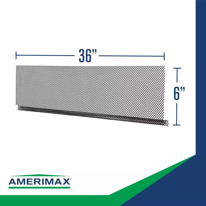 Lock in 3 Ft. Black Metal Mesh Gutter Guard (25-Pack) gallery