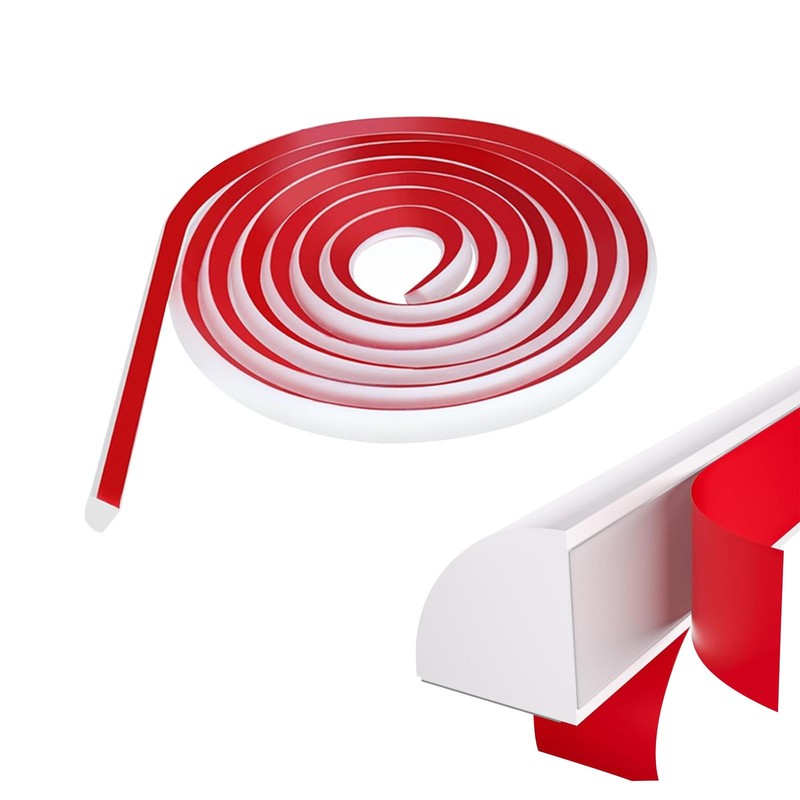 Flexible Quarter Round Molding 118 Inch Peel Stick Edge Trim White