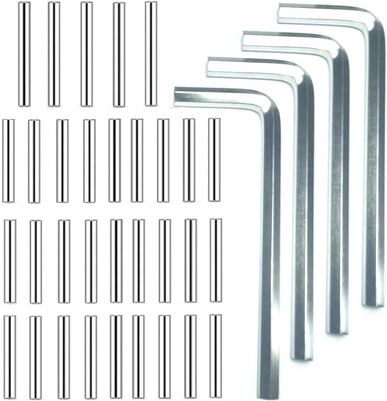 42pcs Spring Hinge Tension Pin Set with 4 Hex Wrenches – Durable Stainless Steel
