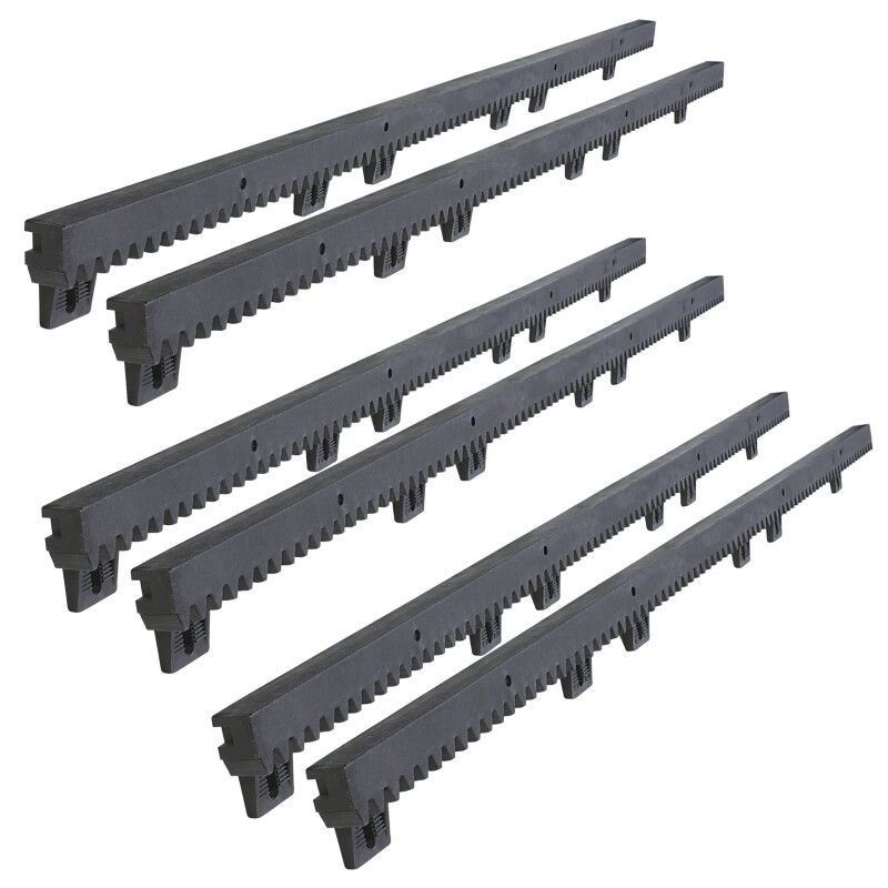ALEKO Nylon Gear Rack 6pcs 3.3ft Each With Metal Insert For Sliding Gate Openers