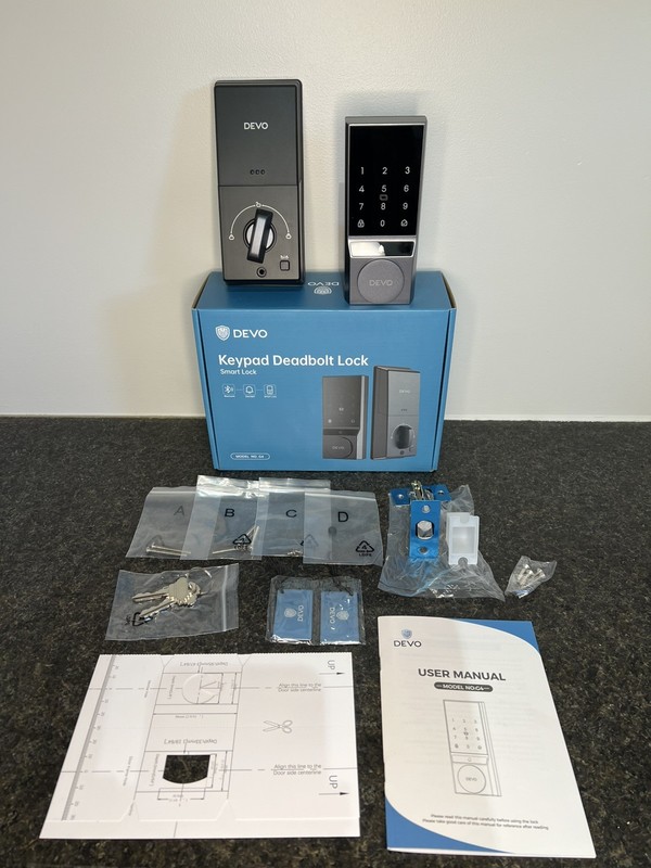 Devo Model G4 Smart Lock Keypad Deadbolt Lock (App/Keypad/Key/IC Card) BRAND NEW
