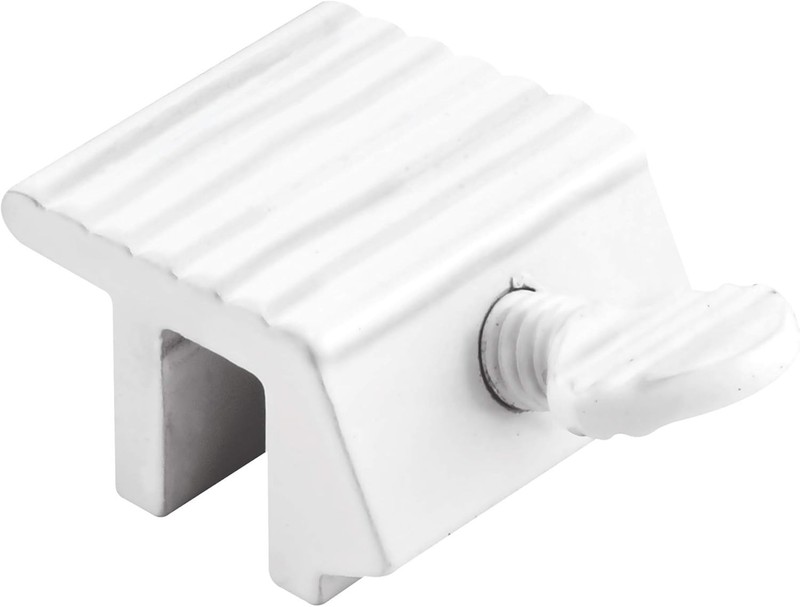 Heavy-Duty Sliding Window Locks for Metal Frames - 2 Packs of White Thumbscrew gallery