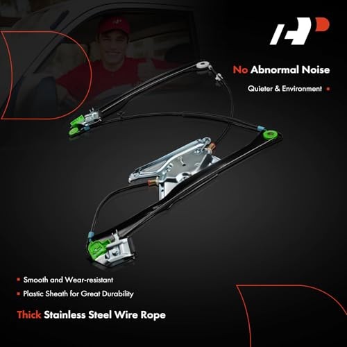 Power Window Regulator without Motor Compatible with Audi Front Passenger(RH) gallery
