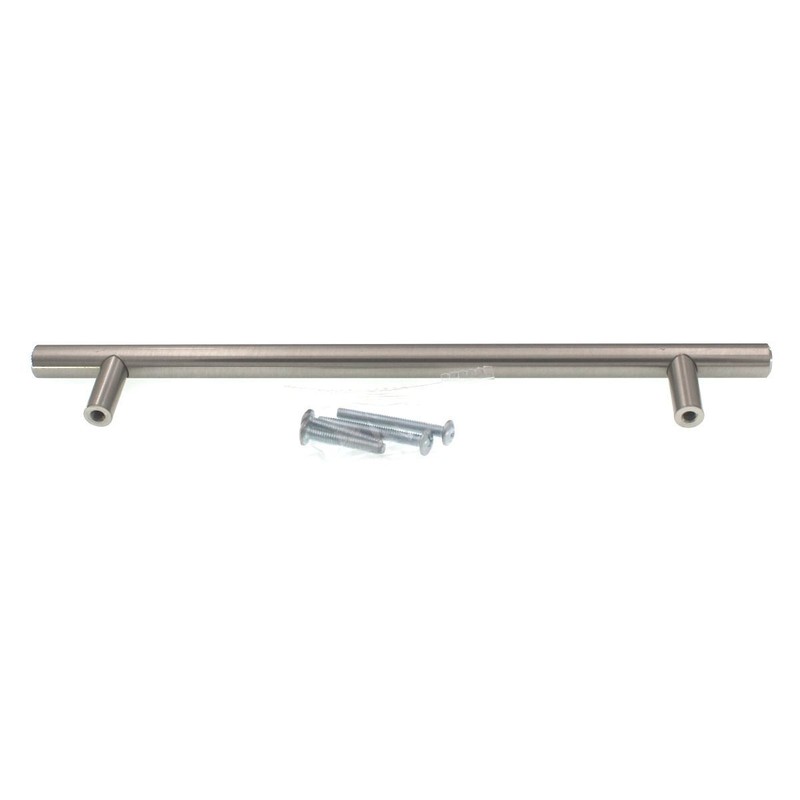 Style Selections European Bar Pull 7.5 Inch (192mm) Centers Satin Nickel 40924 gallery
