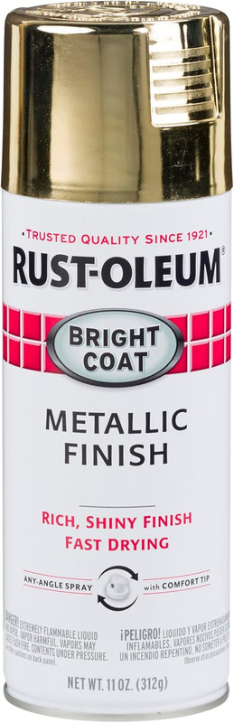 Rust-Oleum Stops Rust Bright Coat Metallic Spray Paint, Gold Spray Paint