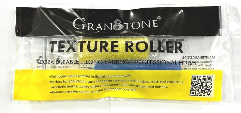 Textured Paint Roller 4 Inches (Multicolor) | Foam Paint Roller with Ergonomic