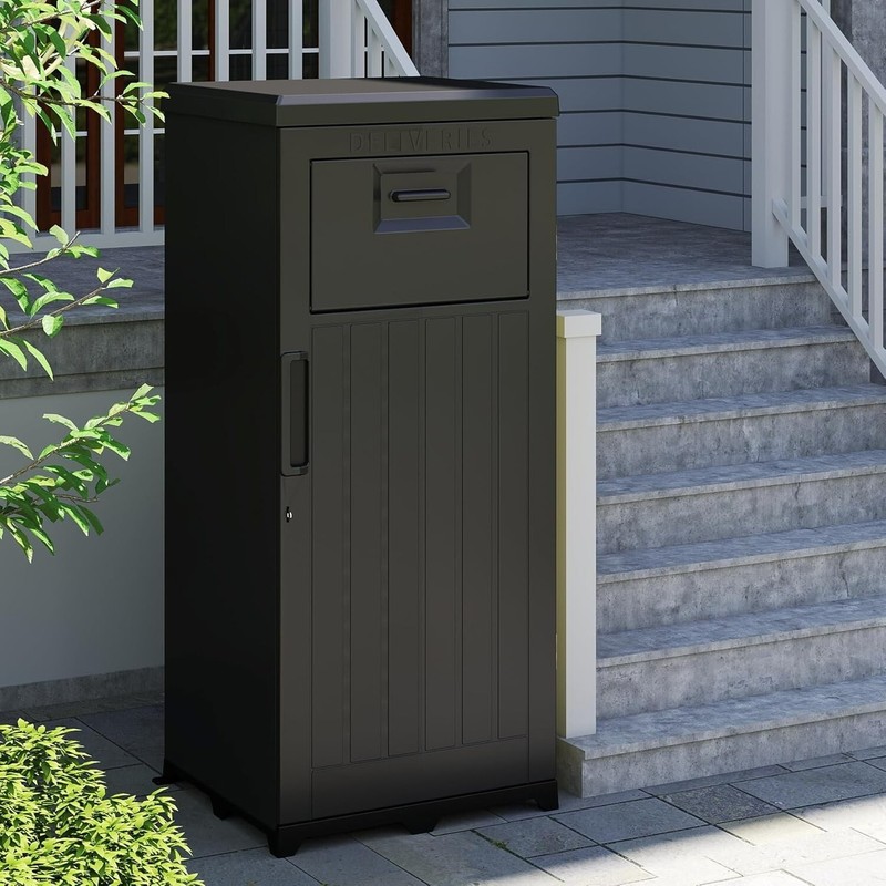 Domi Outside Package Delivery Box Lockable Secure For Porch Curbside House gallery