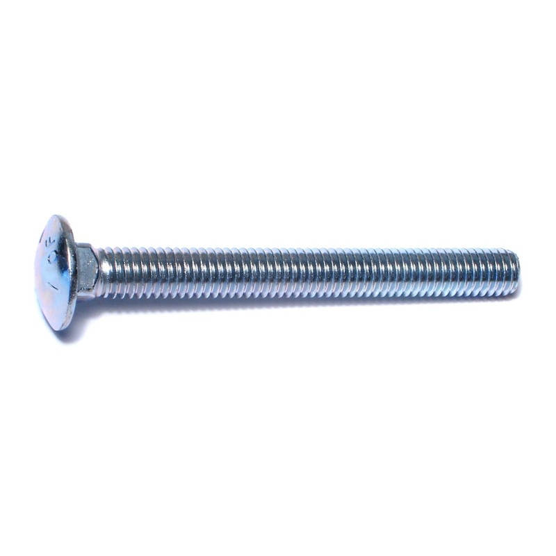 3/8″-16 x 3-1/2″ Zinc Plated Grade 5 Steel Coarse Thread Carriage Bolts