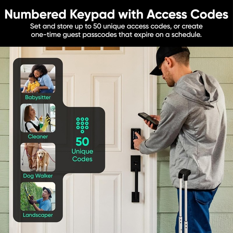 Biometric Smart Lock v2 with Wi-Fi & 8- Battery Life - Effortless Security gallery