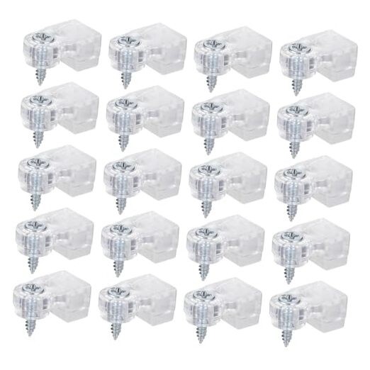 20 Pcs Glass Retainer Clips Mirror Holder Clips Plastic Glass Panel Clip with