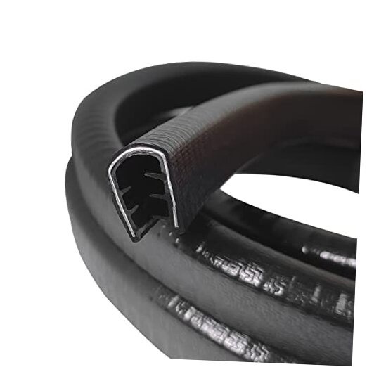 Large Edge Trim Fits Edge 1/4 inch (9 Meter) Black Rubber Edge Boat 30 Feet