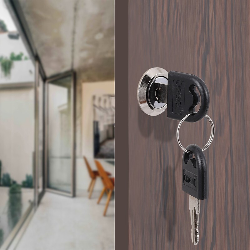 6 Packs Cabinet Cam Locks Set Keyed Alike Secure Drawer File RV Locks 20/25/30MM gallery