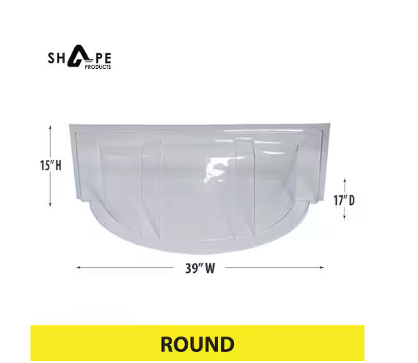 Plastic round Window Well Cover 39 In. X 17 In.
