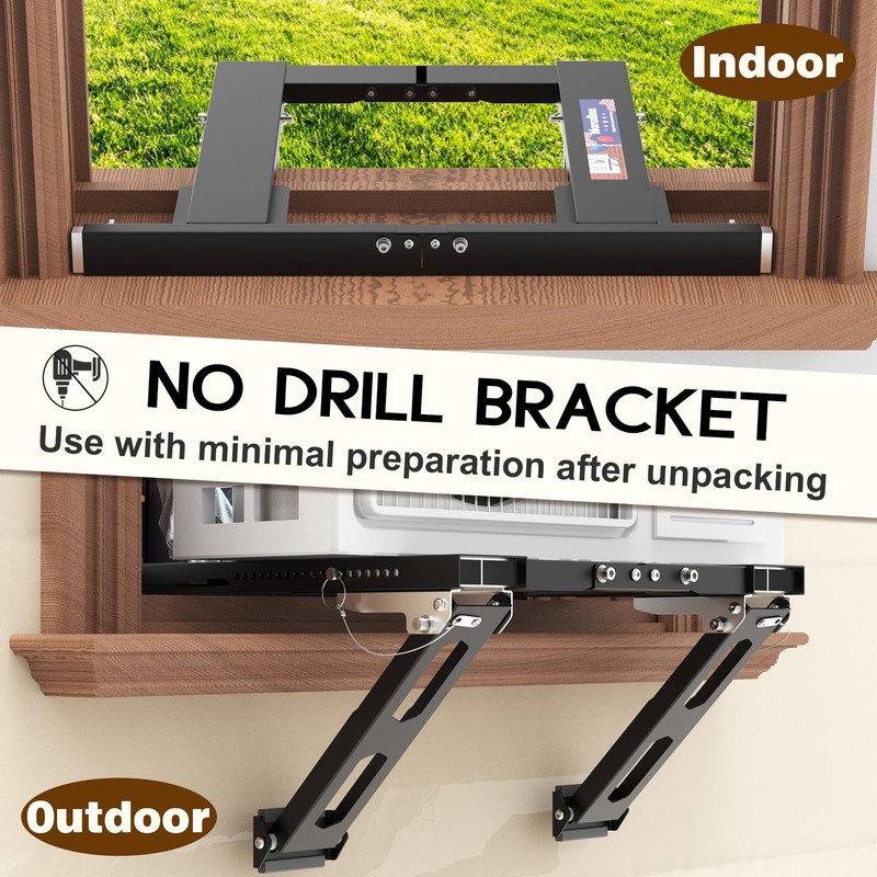 Marudina Adjustable Window AC Bracket, Quick Installation in 3minutes Without... gallery