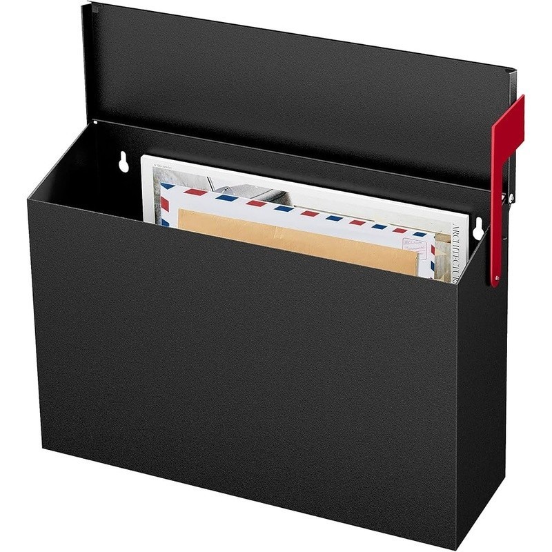 Durable Rustproof Mailbox W/ Flexible Installation Red Flag Notification System gallery