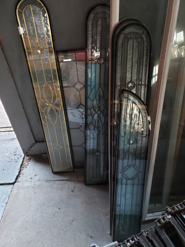 Leaded Glass Windows- various sizes – READ listing (2 of 20+)