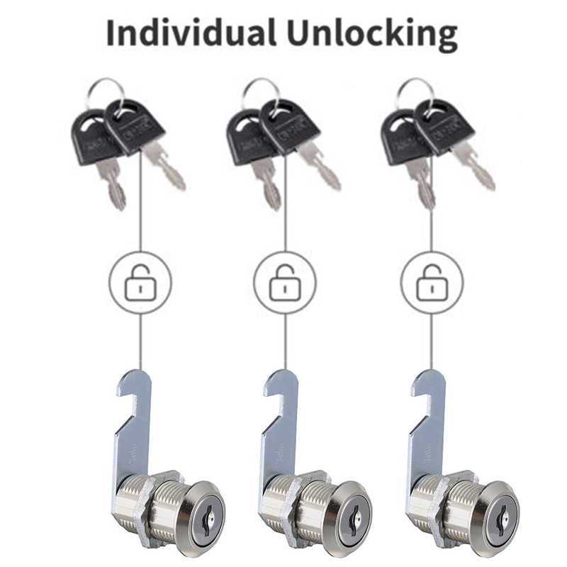 10 Set Cam Locks Keyed Alike Secure Storage Locks Drawer Cabinet Mailbox Locks gallery