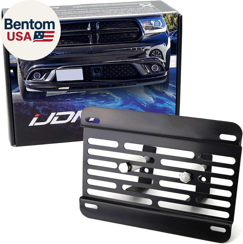 No Drill Front Grille Mesh Mount License Plate Relocator Kit Compatible with Cha