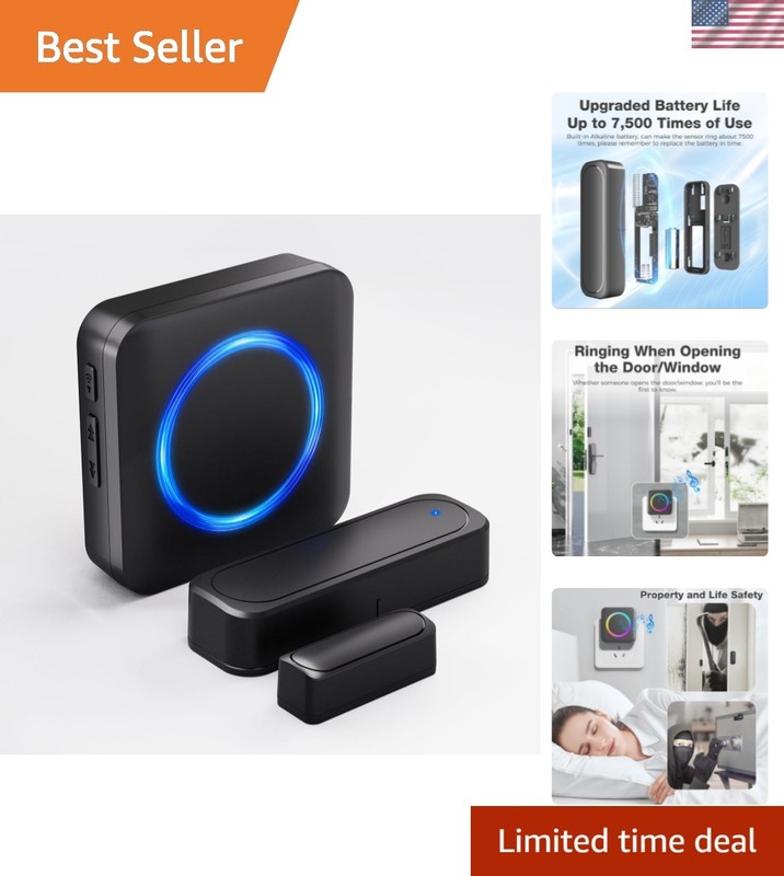 Door Chime with 58 Ringtones and 700ft Range – Ideal for Kids and Seniors Safety