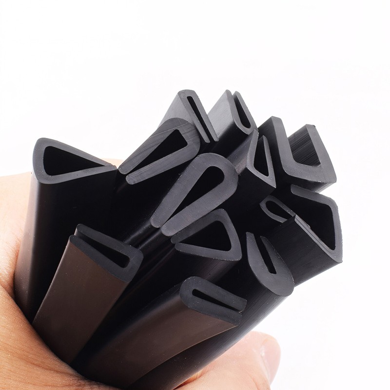 Black Rubber U Channel Edging Trim Seal Door Window Edge Protector Strip U-shape gallery