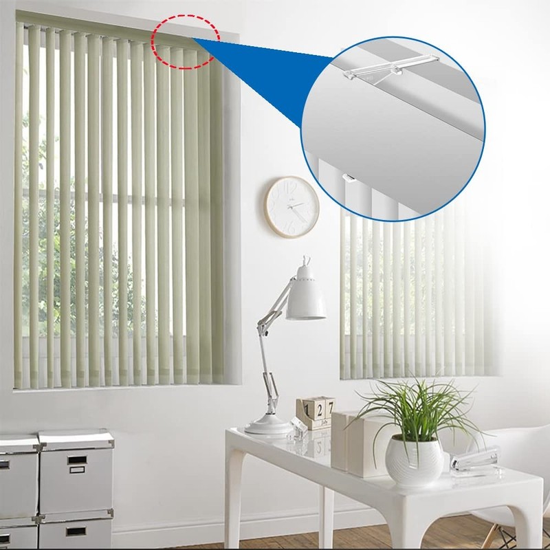 3.5 Inch Valance Clips - Clear Vertical Blind 3.5inch, Transparent gallery