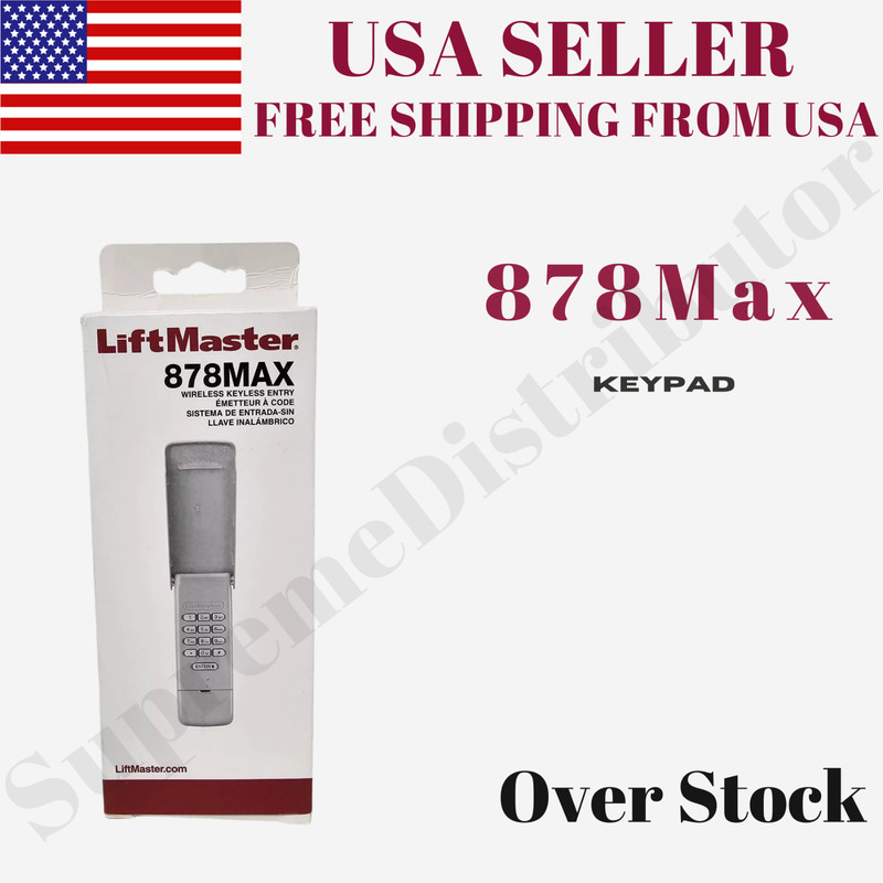 LiftMaster 878MAX Wireless Keyless Entry Garage Door Opener Keypad Security+