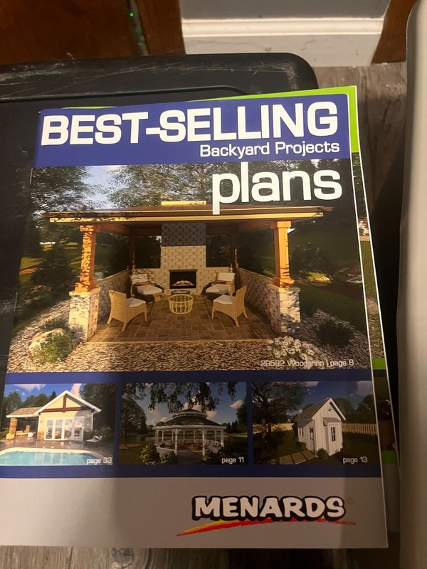Menards Best Sellling Backyard Project Plans NEW Building Blueprints Materials