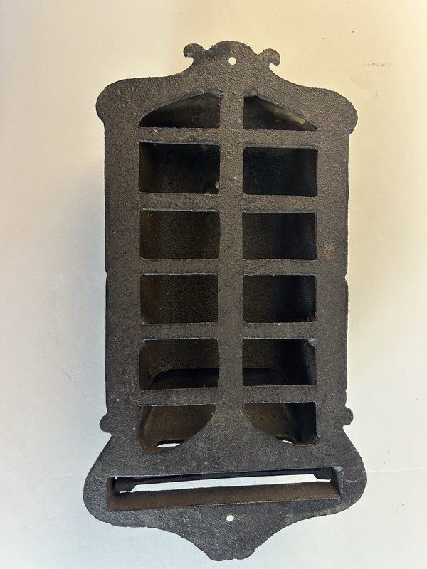 Vintage Cast Iron Wall Mounted Verticle Mailbox gallery