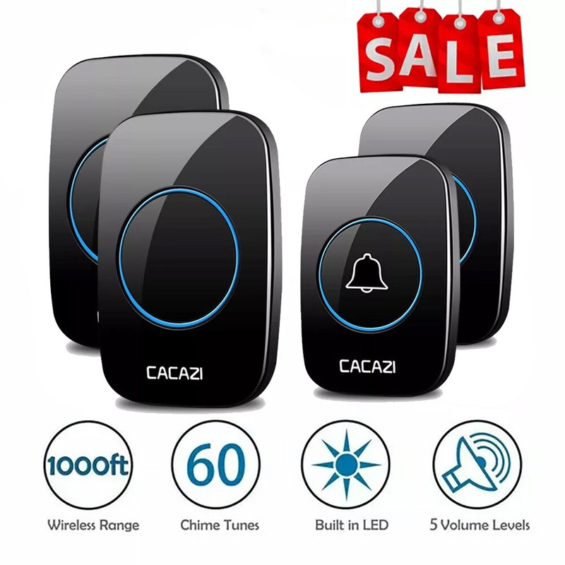 Doorbell 1000 FT Distance Portable Operating Radio Range with 60 Chime