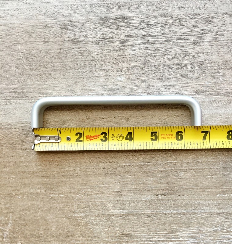 Hardware Pull Drawer Handle 168mm Matte Silver Aluminum Wardrobe + Screws gallery